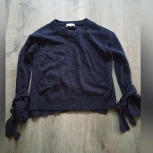 Madewell Dark Sweater with Sleeve Ties